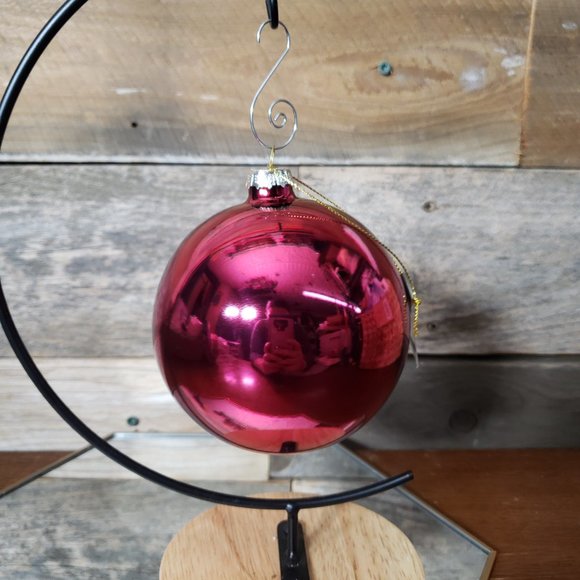 Set of 2 Sullivans 3" Shiny Wine Hand Blown Glass Ornament - Picture 7 of 7